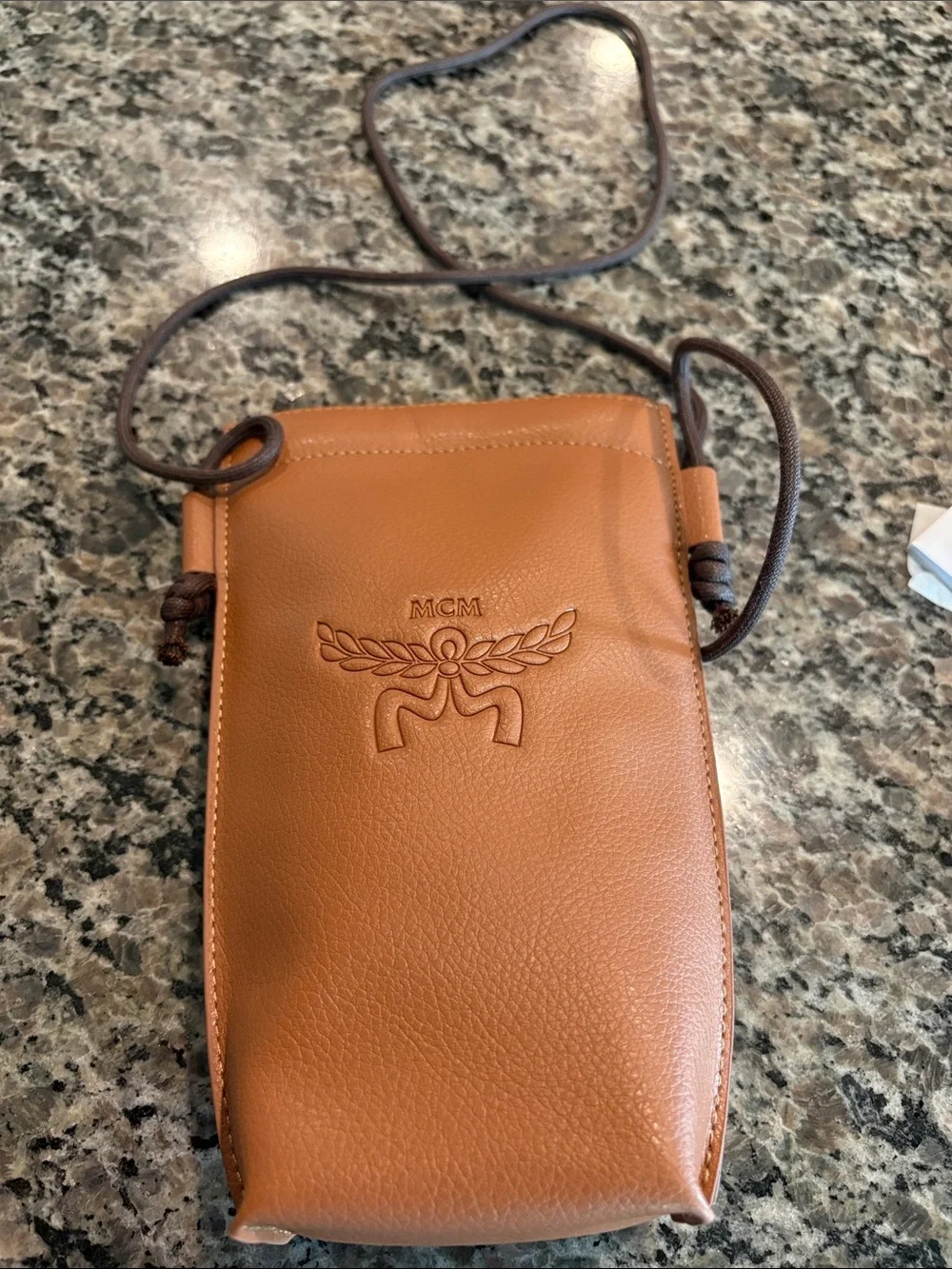 NWT MCM Women’s Tortoiseshell Square Sunglasses with Brown Leather Case